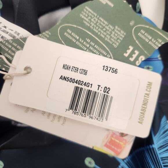 Agua Bendita Eter Noah Rash Guard Rashguard Long Sleeve Blue Size 2 Baby NWT - Picture 6 of 7